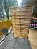 Schutting lamellen geïmpregneerd grenenhout FSC 100x180 cm, Tuin en Terras, Schuttingen, Ophalen, Zo goed als nieuw, Minder dan 3 meter