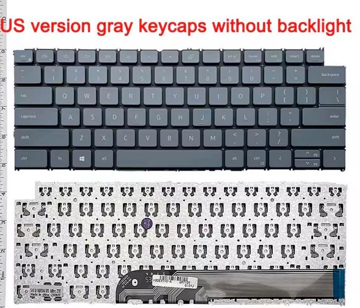 Gray Nieuw US Laptop Toetsenbord voor Dell, Computers en Software, Toetsenborden, Nieuw, Qwerty, Ophalen of Verzenden