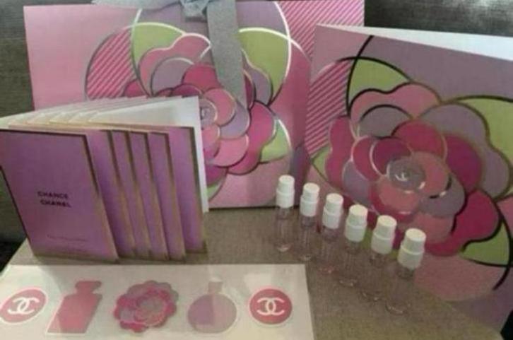 Chanel Chance eau Splendide edp in tas, met kaart + stickers, Verzamelen, Parfumverzamelingen, Nieuw, Miniatuur, Gevuld, Ophalen of Verzenden