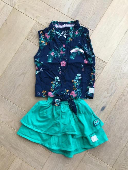 ZGAN zomerse set Quapi rokje en knoopblouse mt 92, Kinderen en Baby's, Kinderkleding | Maat 92, Zo goed als nieuw, Meisje, Setje