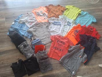 Kleding pakket 122 128 jongen tshirts korte broeken zomer beschikbaar voor biedingen