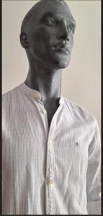 Gebroken wit overhemd zonder kraag met strepen, Kleding | Heren, Overhemden, Wit, Blue Ridge, Gedragen, Halswijdte 39/40 (M)