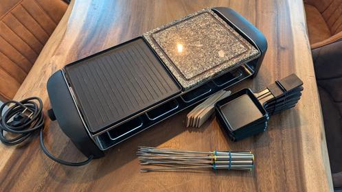 Princess Stone & Grill Party table grill, gourmet, raclette, Witgoed en Apparatuur, Gourmetstellen, Zo goed als nieuw, 4 t/m 7 personen