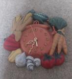 Leuke Keramiek Klok met Groenten Design, Antiek en Kunst, Antiek | Keramiek en Aardewerk, Ophalen of Verzenden