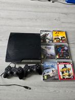 Playstation 3 Slim 2 controllers 6 spellen, Spelcomputers en Games, Spelcomputers | Sony PlayStation 3, Ophalen, Met games, Met 2 controllers
