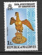 Malediven Maldives 1978 25jr ambtsjubileum QE II pfris, Verzenden, Postfris, Zuid-Azië