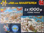 Jan van Haasteren combi 2x 1000 Strand /Wintersport compleet, Ophalen of Verzenden, Meer dan 1500 stukjes, Zo goed als nieuw, Legpuzzel