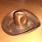 Vintage rood koperen cowboy hoed asbak, Ophalen of Verzenden, Koper