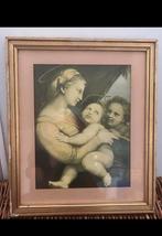 Maria en haar zoon, mooie ingelijste prent, Antiek en Kunst, Antiek | Religie, Ophalen of Verzenden