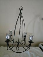 Metalen Kandelaen Hangend en wand, bruin staal, Huis en Inrichting, Woonaccessoires | Kandelaars en Kaarsen, Ophalen, Zwart, Metaal