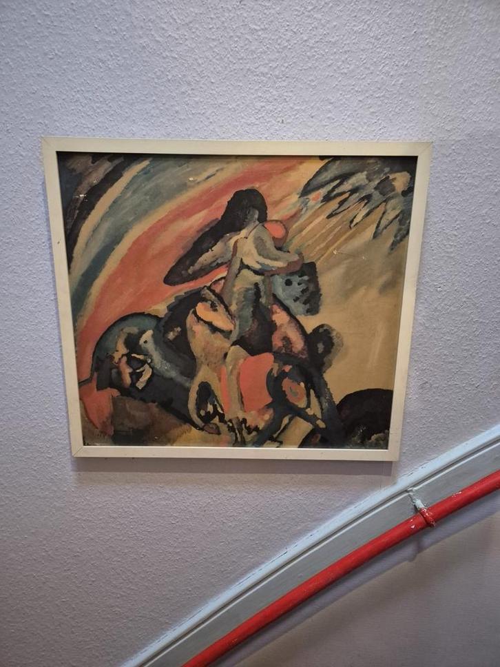 Kandinsky - Der Rote Reiter Kunstdruk, Antiek en Kunst, Kunst | Schilderijen | Abstract, Ophalen