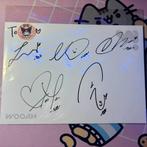 Kpop group Wooah( unframed - mini album) hand signed paper, Verzamelen, Muziek, Artiesten en Beroemdheden, Ophalen of Verzenden