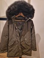 Woolrich kinderparka / winterjas Maat 152 / 12 jaar- Groen, Ophalen of Verzenden, Zo goed als nieuw, Woolrich, Maat 34 (XS) of kleiner