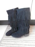 Zwarte vintage laarzen mt. 33 met franje. Cow Girl., Ophalen, Gebruikt, Meisje, Laarzen