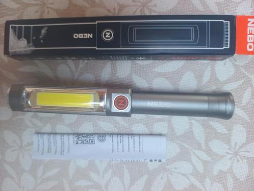 Te koop: NEBO Franklin Dual RC zak-/werklamp – als nieuw!, Caravans en Kamperen, Zaklampen, Zo goed als nieuw, Batterij, Ophalen of Verzenden