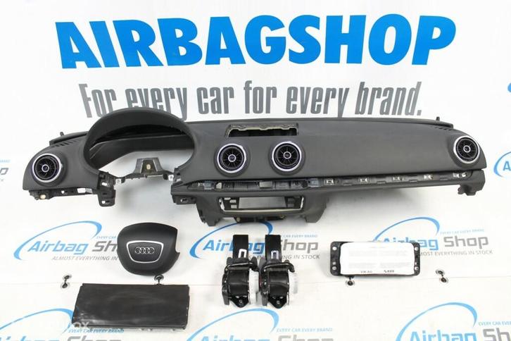 Airbag set - Dashboard 4 spaak Audi A3 8v (2012-2020), Auto-onderdelen, Dashboard en Schakelaars