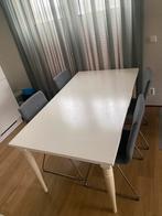 Eettafel wit Ikea Rosentorp 4 tot 6 personen, Huis en Inrichting, Tafels | Eettafels, Ophalen, Gebruikt, 50 tot 100 cm, 150 tot 200 cm