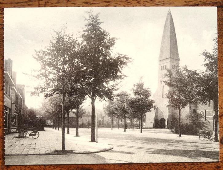Hilversum Neuweg met Zuiderkerk (reprint), Verzamelen, Ansichtkaarten | Nederland, Noord-Brabant, Voor 1920, Ophalen of Verzenden