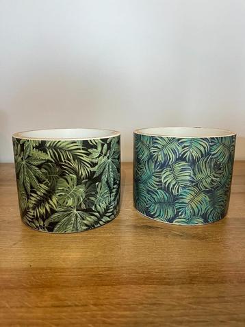 Set van 2 potten in jungle thema beschikbaar voor biedingen