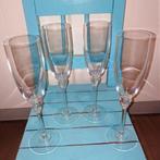 Cristal d’Arques champagne glazen kristal 4 stuks, Huis en Inrichting, Keuken | Servies, Ophalen, Glas of Glazen, Overige stijlen