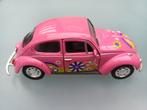 Volkswagen Kever Schaalmodel Hippie - Roze, Overige merken, Auto, 1:32 tot 1:50, Ophalen of Verzenden