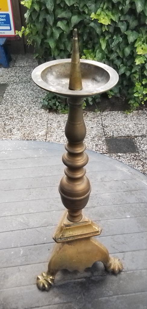 Kandelaar/ kaarshouder.  34cm hoogte . ( 40cm incl spike), Huis en Inrichting, Woonaccessoires | Kandelaars en Kaarsen, Gebruikt