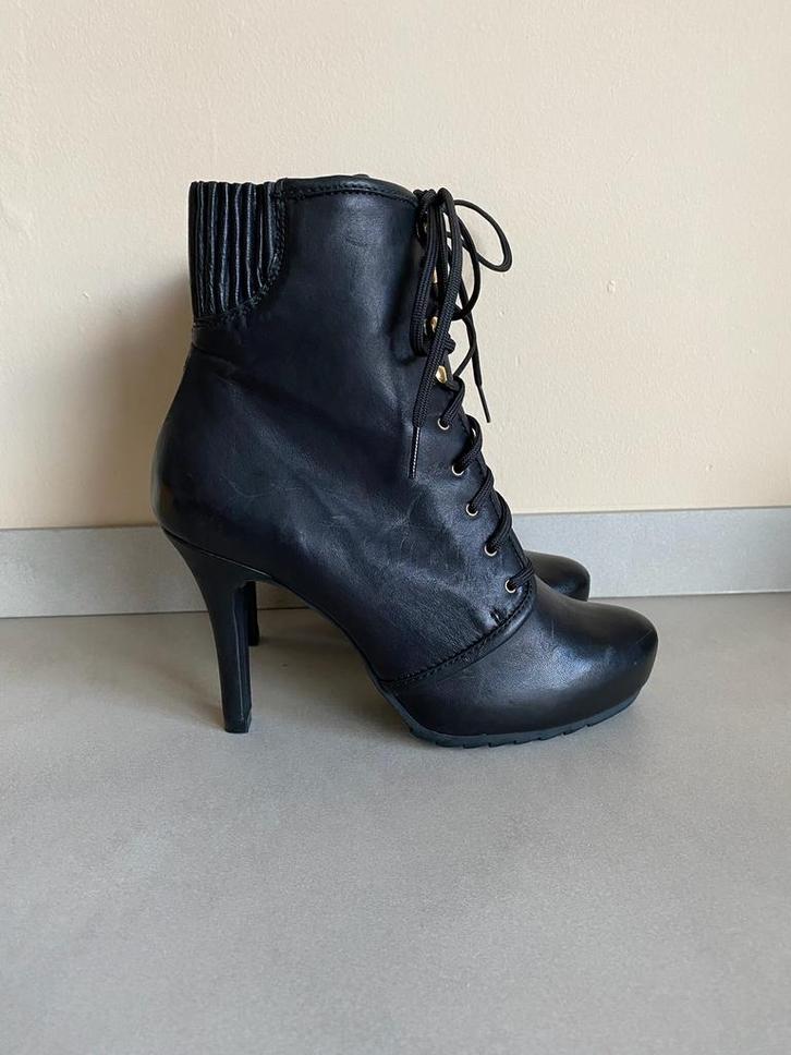 UNISA VETER ENKEL LAARSJES MT:37 NIEUW., Kleding | Dames, Schoenen, Nieuw, Lage of Enkellaarzen, Zwart, Verzenden