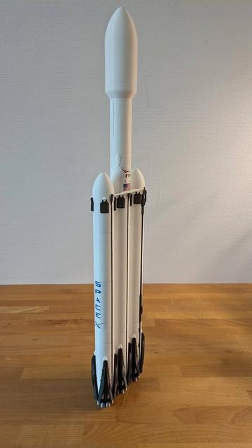 SpaceX Falcon Heavy 3D Print Raket - Schaal 1:100 - 70 cm   