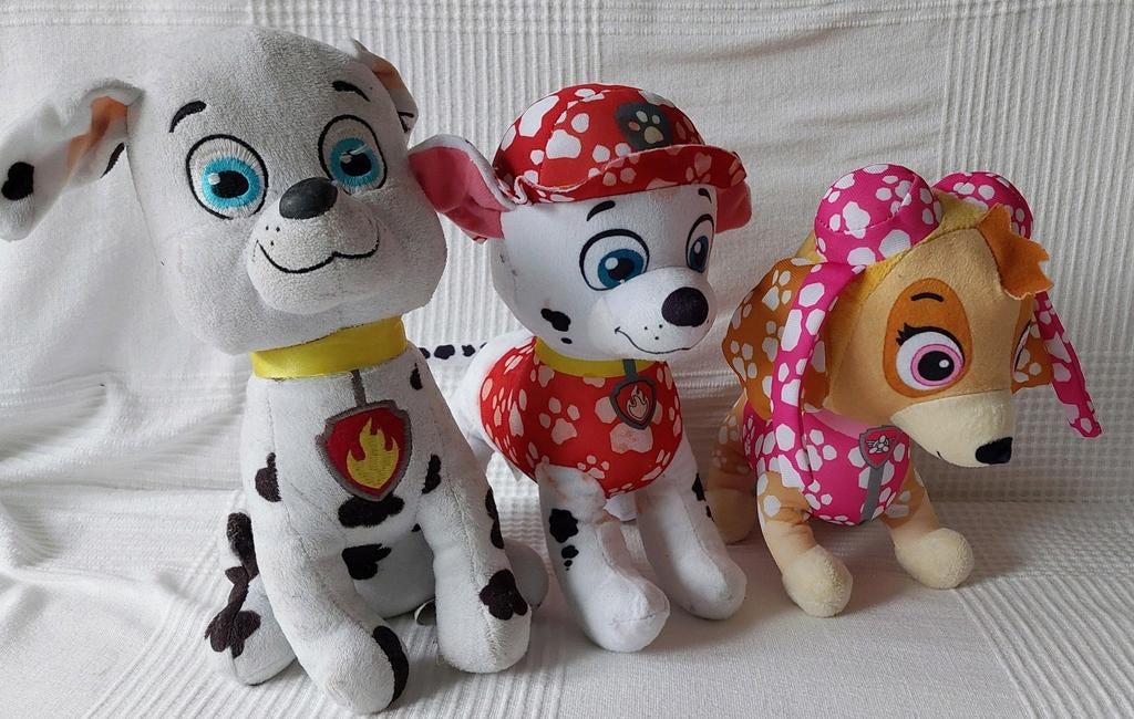 3 paw patrol figuren, Ophalen of Verzenden, Gebruikt, Overige typen