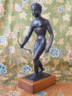 Mooi origineel zwaar oud beeld van een naakte vrouw 36,6 cm., Antiek en Kunst, Antiek | Koper en Brons, Ophalen of Verzenden, Brons
