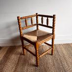 Eiken bobbin driehoek stoel vintage, Antiek en Kunst, Ophalen