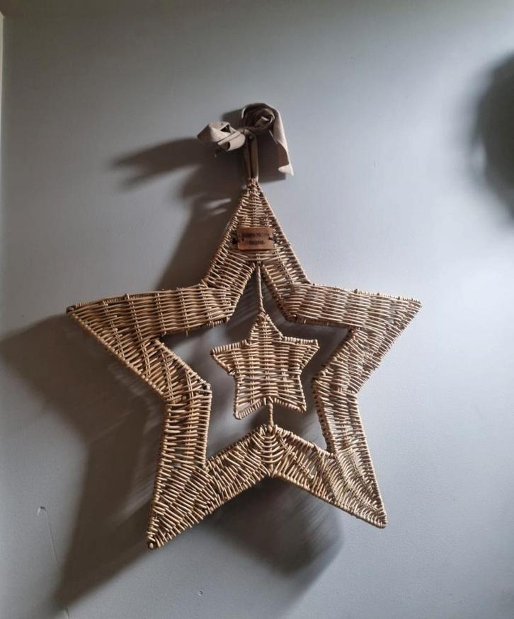 Riviera Maison Ster Rustic Rattan, Huis en Inrichting, Woonaccessoires | Wanddecoraties, Zo goed als nieuw, Ophalen