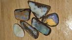 Een 6 tal mooie Australische Queensland Boulder opalen, Verzamelen, Mineralen en Fossielen, Ophalen of Verzenden