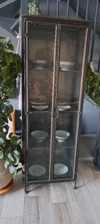 Ptmd stalen vitrine kast, Ophalen, Met deur(en), 50 tot 100 cm, Zo goed als nieuw