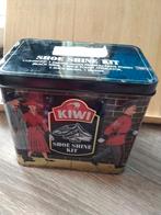 Metaal blik " Shoe Shine Kit ", Verzamelen, Blikken, Ophalen of Verzenden, Gebruikt, Overige