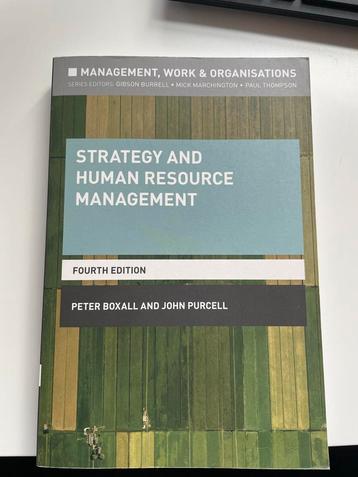 Strategy & Human Resource Management - Boxall & Purcell beschikbaar voor biedingen