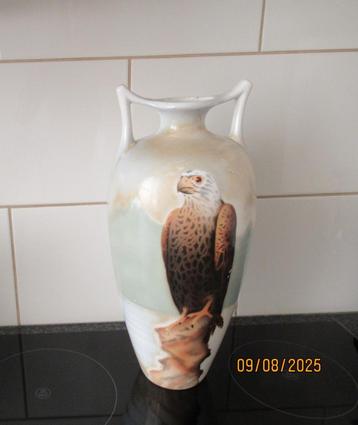 ANTIEKE JUGENDSTIL VAAS MET VALK-EAGLE AMPHORA --CA 1910 beschikbaar voor biedingen