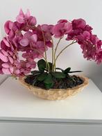 Schelpen vaas met orchideeën - schaal, Huis en Inrichting, Ophalen, Zo goed als nieuw