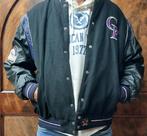 College Baseball Jack zwartpaars Colerado Rockies VintageXXl, Ophalen of Verzenden, Gedragen, Zwart, Jas of Mantel