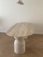 Laatste nieuwe eettafel travertin zandloperpoot, Vijf personen of meer, Rechthoekig, Nieuw, 200 cm of meer