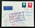 Nederland 1963/1966 retourbrief Canal Zone & Cristobal, Verzenden, Beschreven, Nederland