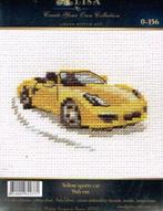 Cado alisa borduurpakket, yellow sports car 156 op=op, Ophalen of Verzenden, Nieuw, Handborduren, Borduurpakket