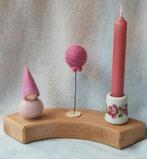 Jaarring Verjaardagsring ballon kabouter vaasje kaarshouder, Verzenden, Nieuw, Overige materialen, Minder dan 25 cm