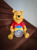 Winnie de pooh spaarpot met klok, Ophalen, Winnie de Poeh of vrienden, Gebruikt, Beeldje of Figuurtje