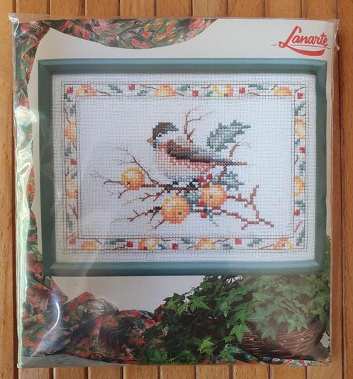 zeldzaam lanarte dmc borduurpakket - appel vinkje -, Hobby en Vrije tijd, Borduren en Borduurmachines, Nieuw, Borduurpakket, Handborduren