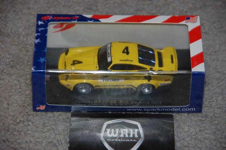 1:43 PORSCHE 911 RS FOLLMER SPARK US145 WRH, Hobby en Vrije tijd, Modelauto's | 1:43, Zo goed als nieuw, Auto, Overige merken