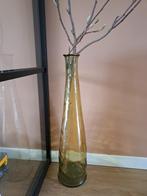 Hoge vaas, Ophalen, Geel, 75 cm of meer, Glas