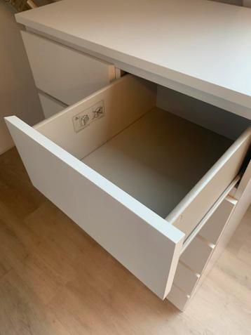 Ikea Malm ladekast 6 lades wit - afbeelding 4