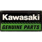 Kawasaki genuine parts relief reclamebord van metaal deco, Reclamebord, Info@deconoord.nl, Deco Noord, Nieuw