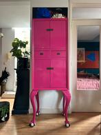 Roze Buffetkast Queen Ann Stijl, Huis en Inrichting, Kasten | Buffetkasten, Ophalen, Gebruikt, 50 tot 100 cm, Met lade(s)
